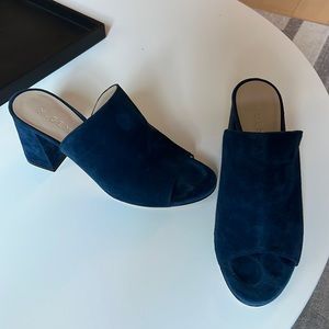 M Gemi Notari Blue Suede Heels